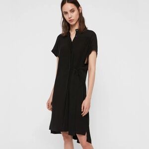 All Saints Willow Dress in Black - Size L